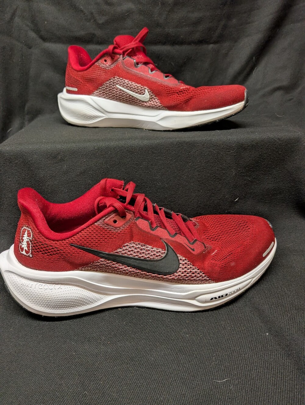 Nike Cardinal Stanford Zoom Pegasus 41 Running Shoes, Size 8.5